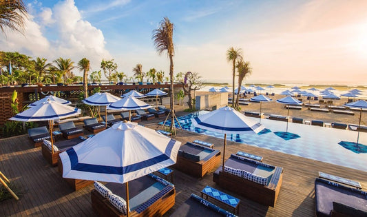 Manarai Beach House, beach club inside five star Sofitel Bali Nusa Dua Resort Hotel