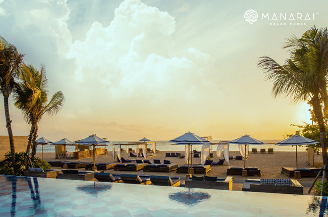 Manarai Beach House, beach club inside five star Sofitel Bali Nusa Dua Resort Hotel