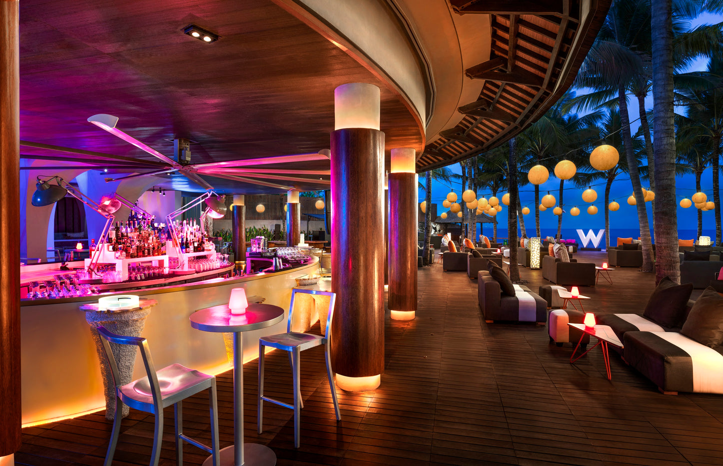 Woobar Beach Club at W Bali Seminyak Luxury Resort Hotel