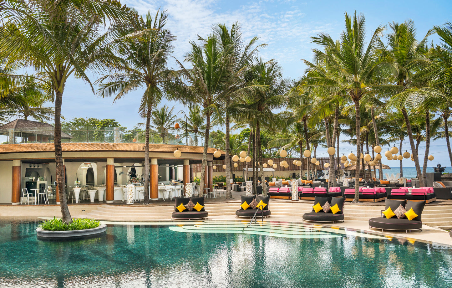 Woobar Beach Club at W Bali Seminyak Luxury Resort Hotel