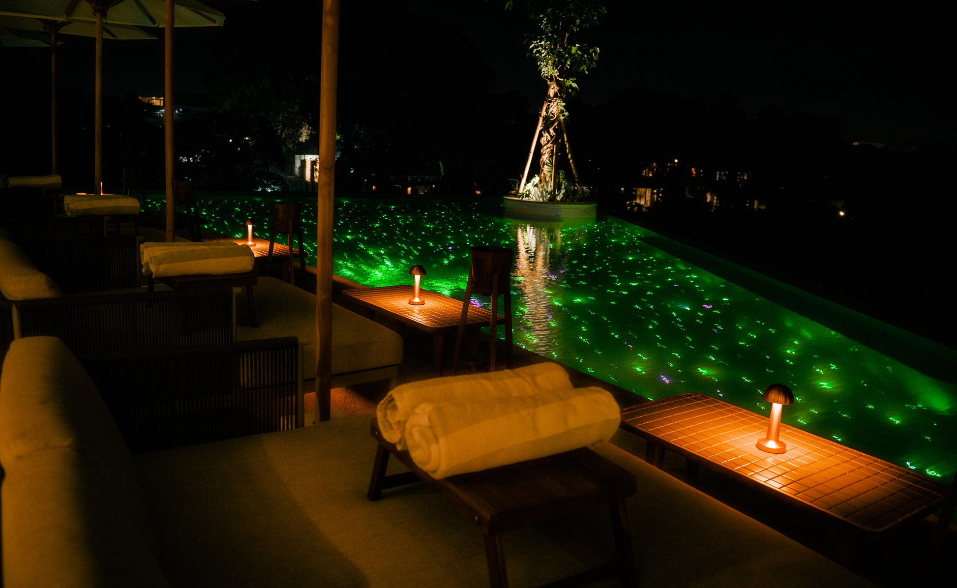 Valle Bali Beach Pool Day Club in Canggu Bali with Rice Terrace Fields View
