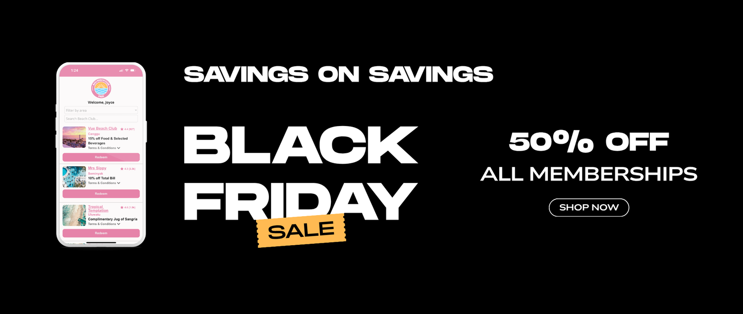 Bali Beach Club Pass Black Friday Sale 2025 Desktop