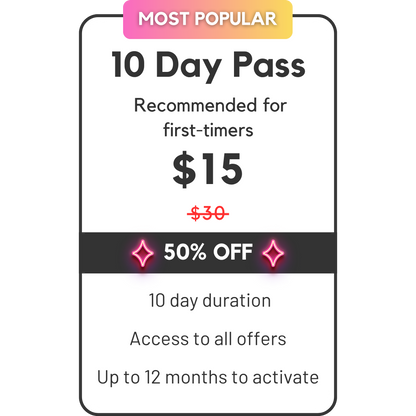 Black Friday Sale 2025 10 Day Pass Bali Beach Club Pass