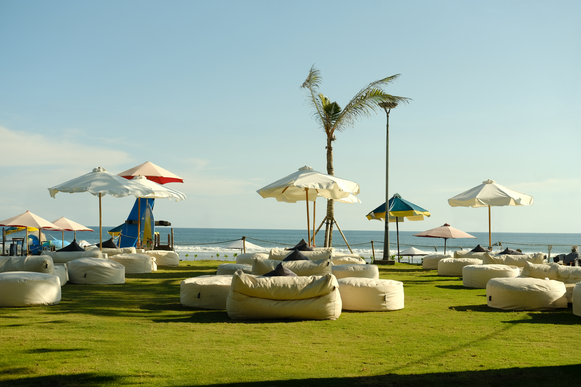 Sunset Beach Bali Seminyak Beach Club by Mrs Sippy Bean Bags with Sea Views Beachfront